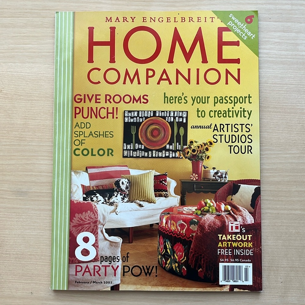 Mary Engelbreit Home Companion Magazine & Ann Estelle Paper Doll Feb/March 2003